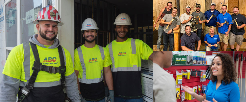 Collage of photos of employees